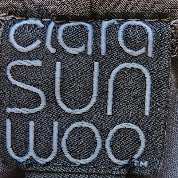 NWOT CLARA SUNWOO Straight Leg pants Size 1X Color Charcoal - Picture 6 of 14